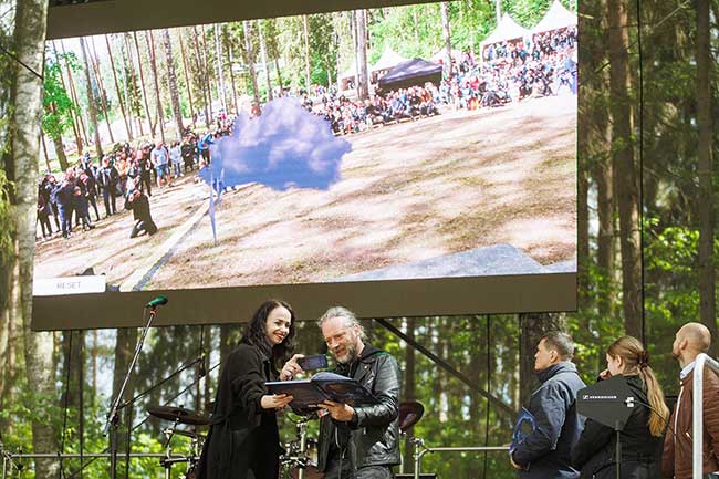 Kurbads. Latvju varoņstāsts atklāšana Tērvetē ar grupas Skyforger koncertu